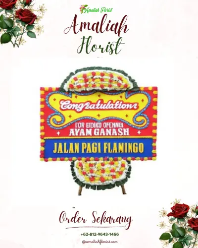 Bunga Papan Congratulation di Kampung Salo